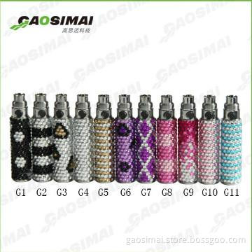 2013 fashion bling bling design  crystal ego cigarette battery